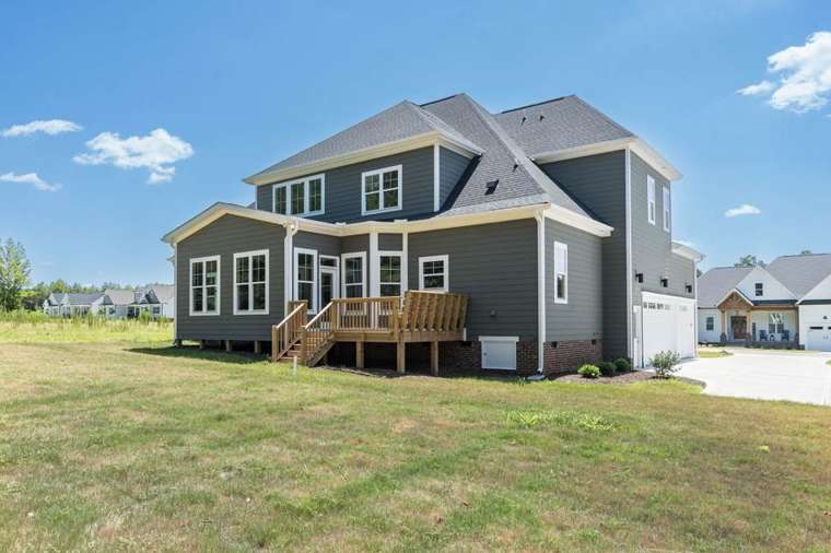 55 Walnut Hall — Rear Exterior & Deck